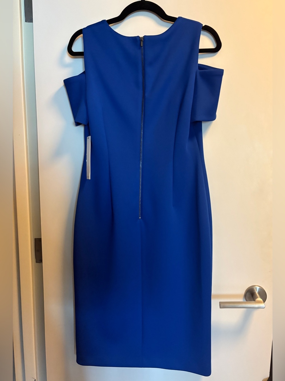 Calvin Klein Cobalt Blue Midi Shift Dress